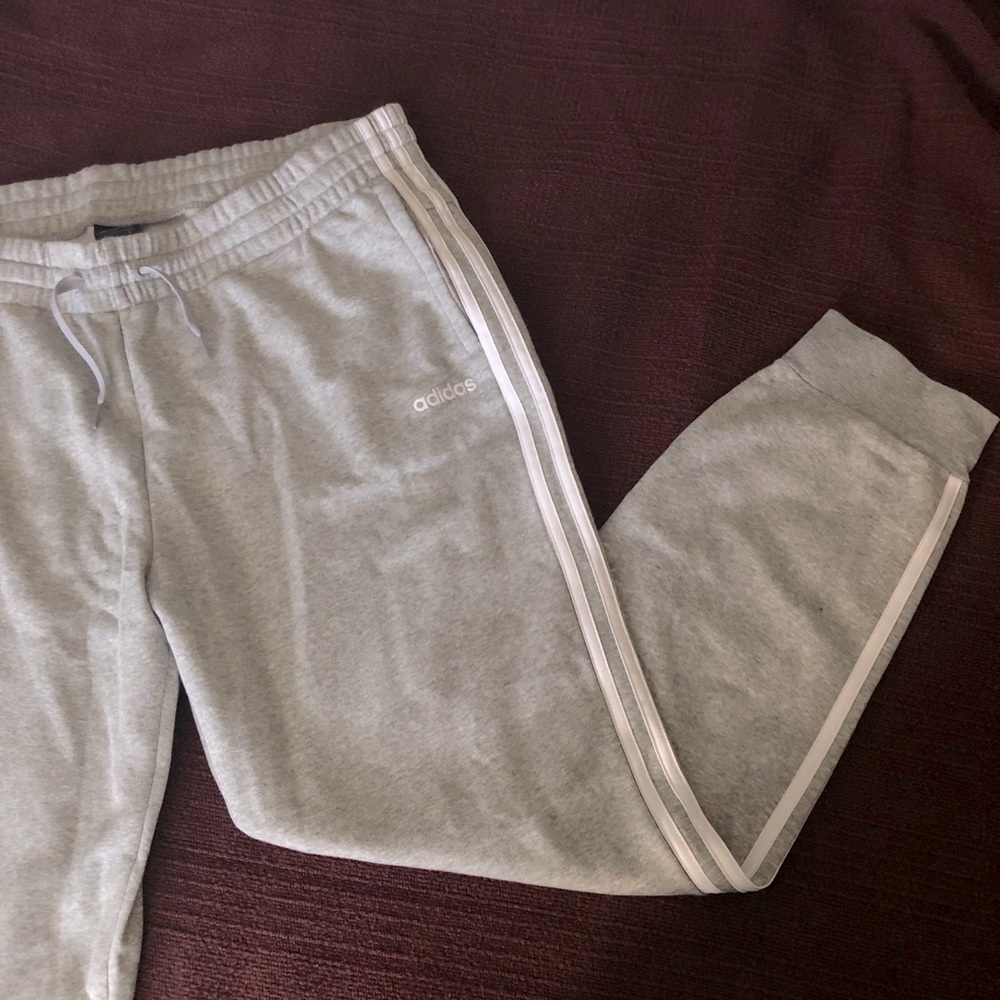 Adidas Heather Grey Sweatpants NWT